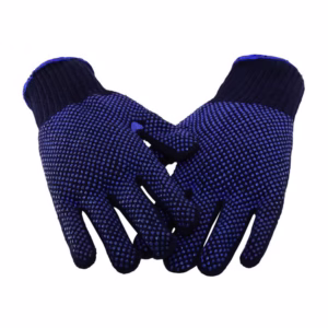 دستکش ایمنی نخی طرح خالدار