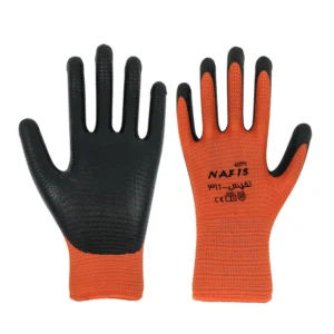 دستکش ایمنی کف مواد شیاری نیتریل مدل نفیس 311