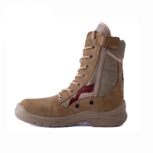 پوتین نظامی شاهین زیپدار خاکی کد 209