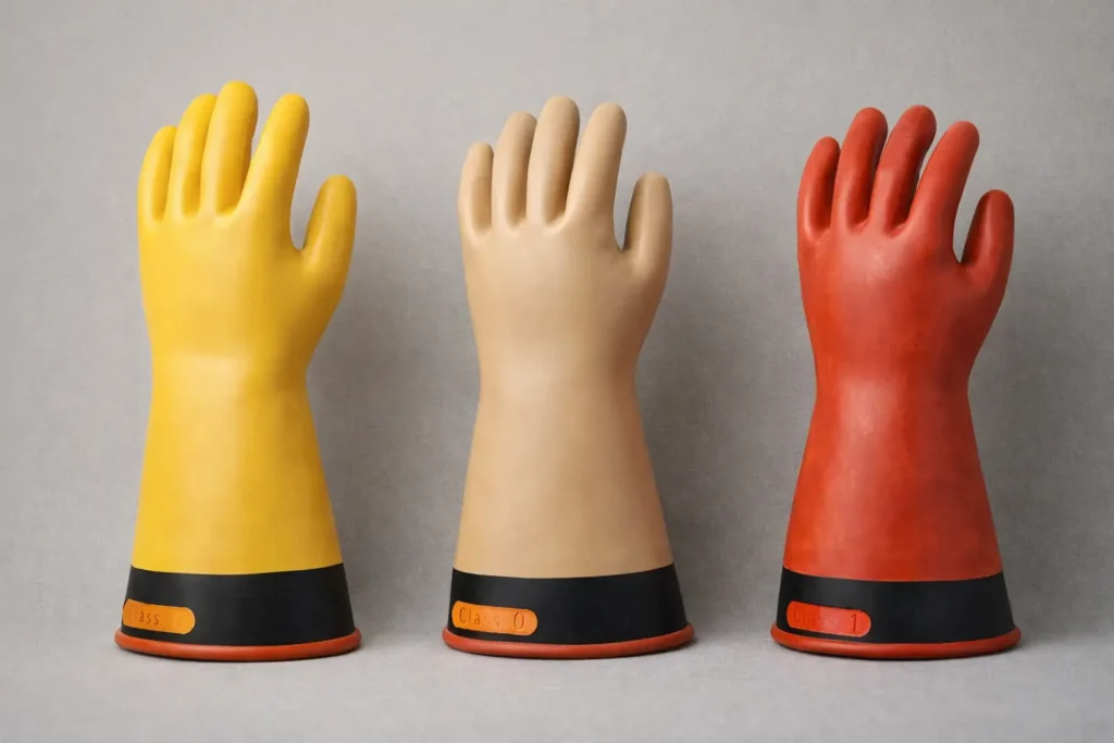کلاس بندی دستکش عایق برق